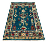 27009-Kazak Hand-Knotted/Handmade Afghan Rug/Carpet Tribal/Nomadic Authentic/ Size: 2'9" x 2'0"