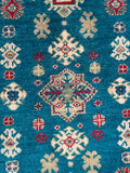 27009-Kazak Hand-Knotted/Handmade Afghan Rug/Carpet Tribal/Nomadic Authentic/ Size: 2'9" x 2'0"