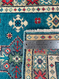 27011-Kazak Hand-Knotted/Handmade Afghan Rug/Carpet Tribal/Nomadic Authentic/ Size: 2'9" x 2'0"