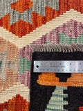 26960- Kelim Hand-Woven/Flat Weaved/Handmade Afghan /Carpet Tribal/Nomadic Authentic/Size: 8'1" x 5'7"