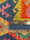 26963- Kelim Hand-Woven/Flat Weaved/Handmade Afghan /Carpet Tribal/Nomadic Authentic/Size: 8'1" x 5'9"