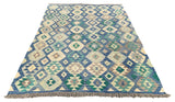 26932- Kelim Hand-Woven/Flat Weaved/Handmade Afghan /Carpet Tribal/Nomadic Authentic/Size: 9'1" x 6'2"