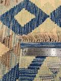 26932- Kelim Hand-Woven/Flat Weaved/Handmade Afghan /Carpet Tribal/Nomadic Authentic/Size: 9'1" x 6'2"