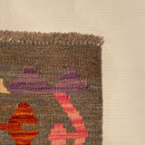 26966- Kelim Hand-Woven/Flat Weaved/Handmade Afghan /Carpet Tribal/Nomadic Authentic/Size: 8'1" x 5'8"