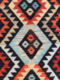 26938- Kelim Hand-Woven/Flat Weaved/Handmade Afghan /Carpet Tribal/Nomadic Authentic/Size: 6'7" x 2'2"