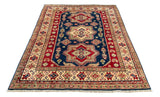 27022-Kazak Hand-Knotted/Handmade Afghan Rug/Carpet Tribal/Nomadic Authentic/ Size: 6'2" x 4'7"