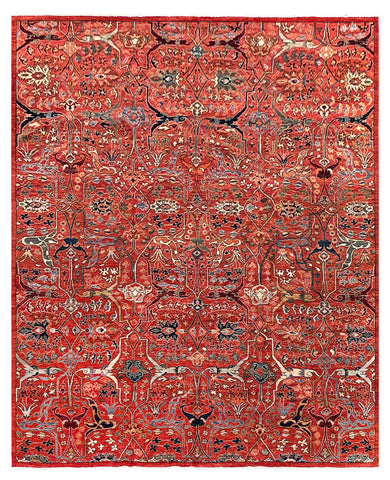 26900- Royal Chobi Ziegler Afghan Hand-Knotted Contemporary/Traditional/Size: 10'1" x 8'1"