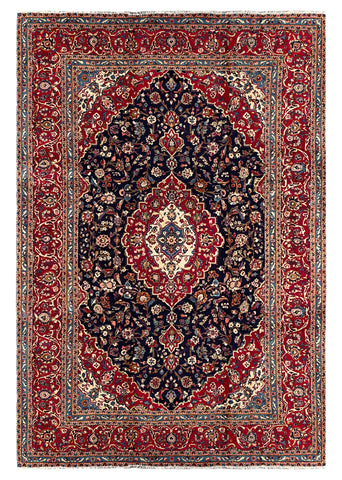 27029-Kashan Hand-Knotted/Handmade Persian Rug/Carpet Traditional/Authentic/Size: 11'7" x 8'1"