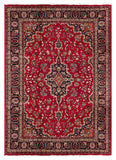 27027-Mashad Hand-Knotted/Handmade Persian Rug/Carpet Traditional Authentic/ Size: 11'1" x 7'9"