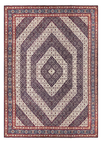 26865-Moud Handmade/Hand-Knotted Persian Rug/Traditional/Carpet Authentic/ Size: 13'1" x 9'3"