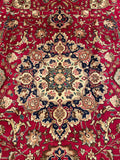 26873- Tabriz Persian Hand-knotted Carpet Authentic/Traditional Carpet/Rug/Size: 9'7" x 6'7"