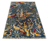 26894- Royal Chobi Ziegler Afghan Hand-Knotted Contemporary/Traditional/Size: 4'9" x 3'3"