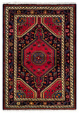 26889-Hamadan Hand-Knotted/Handmade Persian Rug/Carpet Tribal/Nomadic Authentic/ Size: 3'9" x 2'7"