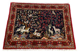 26882-Kashan Hand-Knotted/Handmade Persian Rug/Carpet Traditional/Authentic/Size: 3'3" x 2'4"