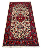 26890-Hamadan Hand-Knotted/Handmade Persian Rug/Carpet Tribal/Nomadic Authentic/ Size: 4'6" x 2'4"