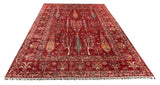 22373-Chobi Ziegler Hand-Knotted/Handmade Afghan Rug/Carpet Tribal/Nomadic Authentic/ Size: 11’11” x 9’3”