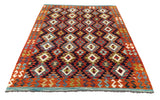 26973- Kelim Hand-Woven/Flat Weaved/Handmade Afghan /Carpet Tribal/Nomadic Authentic/Size: 6'4" x 5'0"