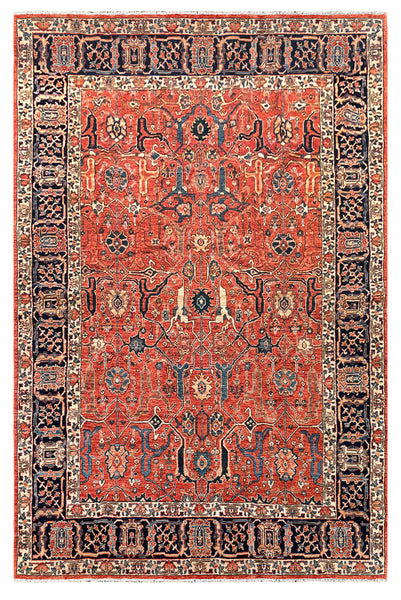 26901- Royal Chobi Ziegler Afghan Hand-Knotted Contemporary/Traditional/Size: 9'5" x 6'2"