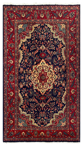 26879-Hamadan Hand-Knotted/Handmade Persian Rug/Carpet Tribal/Nomadic Authentic/ Size: 7'3" x 4'1"