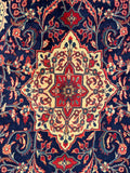 26879-Hamadan Hand-Knotted/Handmade Persian Rug/Carpet Tribal/Nomadic Authentic/ Size: 7'3" x 4'1"