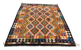 26971- Kelim Hand-Woven/Flat Weaved/Handmade Afghan /Carpet Tribal/Nomadic Authentic/Size: 6'5" x 5'1"