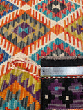 26971- Kelim Hand-Woven/Flat Weaved/Handmade Afghan /Carpet Tribal/Nomadic Authentic/Size: 6'5" x 5'1"