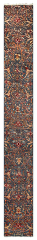 26899- Royal Chobi Ziegler Afghan Hand-Knotted Contemporary/Traditional/Size: 17'9" x 2'3"