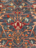 26899- Royal Chobi Ziegler Afghan Hand-Knotted Contemporary/Traditional/Size: 17'9" x 2'3"