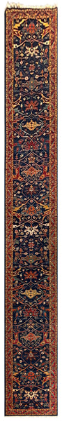 26898- Royal Chobi Ziegler Afghan Hand-Knotted Contemporary/Traditional/Size: 21'0" x 2'7"