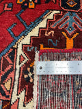 27052-Hamadan Hand-Knotted/Handmade Persian Rug/Carpet Tribal/Nomadic Authentic/ Size: 8'6" x 2'9"