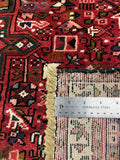 27056- Gharadjehs Hand-Knotted/Handmade Persian Rug/Carpet Traditional/Authentic/Size: 12'8" x 4'11"