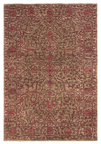 22603- Chobi Ziegler Afghan Hand-knotted Contemporary/Modern Carpet/Rug/ Size: 7'11" x 5'7"