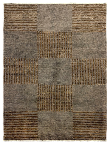 21736-Chobi Ziegler Hand-Knotted/Handmade Afghan Rug/Carpet Modern Authentic/Size: 6'5" x 5'0"