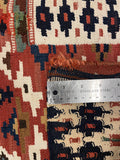 14646 - Shiraz Persian Hand-weaved Antique Authentic/Traditional Nomadic/Tribal/ Size: 6'4" x 4'9"