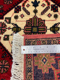 26769-Hamadan Hand-Knotted/Handmade Persian Rug/Carpet Tribal/Nomadic Authentic/ Size: 4'11" x 3'1"