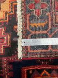 26750-Hamadan Hand-Knotted/Handmade Persian Rug/Carpet Tribal/Nomadic Authentic/ Size: 4'11" x 3'5"