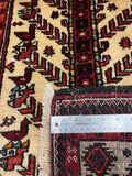 26755- Royal Balutch Persian Hand-knotted Authentic/Nomadic/Tribal Rug/Carpet/ Size: 5'4" x 3'0"