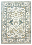 26852- Royal Ushak Hand-Knotted/Handmade Indian Rug/Carpet Traditional/Authentic/Size: 8'9" x 6'3"