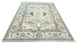 26852- Royal Ushak Hand-Knotted/Handmade Indian Rug/Carpet Traditional/Authentic/Size: 8'9" x 6'3"