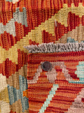 26033- Kelim Hand-Woven/Flat Weaved/Handmade Afghan /Carpet Tribal/Nomadic Authentic/Size: 2'11" x 2'0"