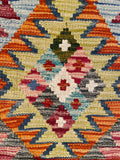 26037- Kelim Hand-Woven/Flat Weaved/Handmade Afghan /Carpet Tribal/Nomadic Authentic/Size: 3'2" x 2'0"