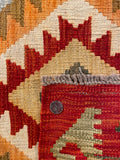 26042- Kelim Hand-Woven/Flat Weaved/Handmade Afghan /Carpet Tribal/Nomadic Authentic/Size: 2'11" x 2'0"