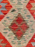 26044- Kelim Hand-Woven/Flat Weaved/Handmade Afghan /Carpet Tribal/Nomadic Authentic/Size: 3'0" x 2'2"