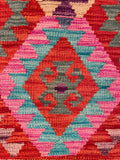 26049- Kelim Hand-Woven/Flat Weaved/Handmade Afghan /Carpet Tribal/Nomadic Authentic/Size: 3'0" x 2'2"