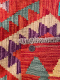 26049- Kelim Hand-Woven/Flat Weaved/Handmade Afghan /Carpet Tribal/Nomadic Authentic/Size: 3'0" x 2'2"