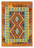 26051- Kelim Hand-Woven/Flat Weaved/Handmade Afghan /Carpet Tribal/Nomadic Authentic/Size: 3'1" x 2'2"