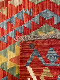 26053- Kelim Hand-Woven/Flat Weaved/Handmade Afghan /Carpet Tribal/Nomadic Authentic/Size: 2'11" x 2'0"