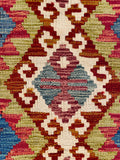 26055- Kelim Hand-Woven/Flat Weaved/Handmade Afghan /Carpet Tribal/Nomadic Authentic/Size: 3'3" x 2'0"