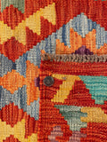 26057- Kelim Hand-Woven/Flat Weaved/Handmade Afghan /Carpet Tribal/Nomadic Authentic/Size: 3'0" x 2'1"