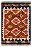 26060- Kelim Hand-Woven/Flat Weaved/Handmade Afghan /Carpet Tribal/Nomadic Authentic/Size: 2'11" x 2'0"